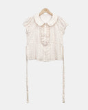 Rohu Frill Short Sleeve Blouse