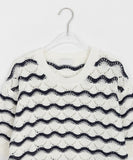 [unisex] Peribi Round Wave Short Sleeve Knit