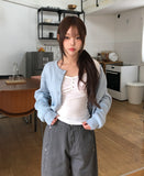 Meloni Ribbed Shirred Long Sleeve