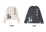 STAR 3 Henley Neck Long Sleeve T-Shirt