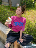 USA old printing pigment short sleeves