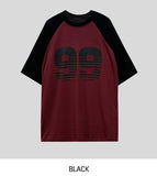 99 Raglan Oversized Knit Short Sleeve