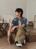 Theo Washed Double Pocket Cargo Pants