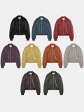 (UNISEX) Raper Leather Balloon Jacket