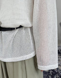 Lua Net Knit Long Sleeve