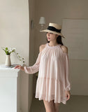 Keron Chiffon Off Shoulder Mini One Piece