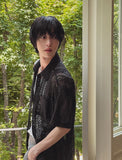 Pla Embroidery Punching Short Sleeve Shirt