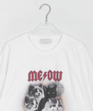 [unisex] Dyuta Rock Cat Printing Over Short Sleeve Tee