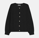 Ropi Punched Linen Knit Cardigan