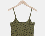 Couzel Flower Sleeveless One Piece