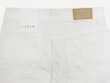 Non-fade White Wide Denim Pants