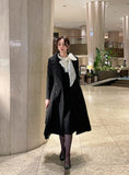 Seria Collar Wool Flare Long Coat
