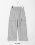 [unisex] Mulkin brushed banding wide cargo pants