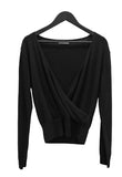 Moven V-neck wrap wool knit