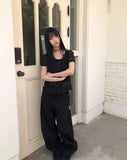 Heres Back Ribbon Puff Blouse