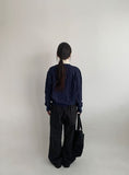 Yuhri Dot Round Knit Cardigan