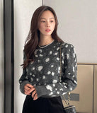 Yubel Leopard Round Puff Knit