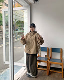 [unisex] Orwell color matching hood field jacket