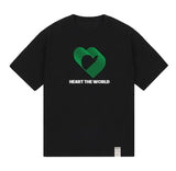 Overlap Heart Line Short Sleeve Tee