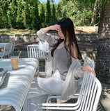 Vacation Summer Strap Sleeveless Loose Fit Shirt Set
