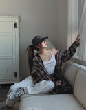 Doze loose fit check shirt