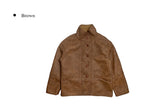 Nub Leather Overfit Mustang Jacket