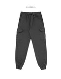 With banding cargo jogger pants