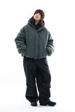 Easy cap hood nylon padded jumper
