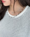 Laon see-through linen knit