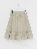 Pendling Pintuck Shirring Banding Midi Skirt
