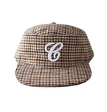 Multi Pattern Leather Strap Pillbox Ball Cap