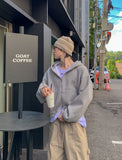 Cloud Overfit Crop Hoodie
