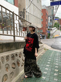 [unisex] Humeco Banding Camo Cargo Wide Pants