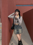 Pie Vintage Cargo Mini Skirt
