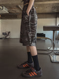 Military Snap Wide Bermuda Pants