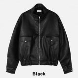 Lokia Crop Leather Jacket