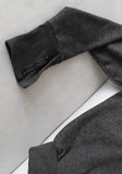 Soft button sleeve sweatshirt