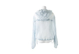 Let's Frill Hood Dot Windbreaker Jacket