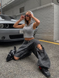 Rio camo damage back pocket balloon pants