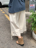 [BAONHAUS] Loenin Cotton Strap Bermuda Pants