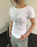 Kuon Metallic Short Sleeve T-shirt