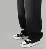 Washed corduroy pants