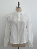 Crea Lace Collar Puff Blouse