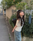 Pauline Off Shoulder Ribbon Short Sleeve Tee