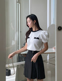 Wayling Pleated Banding Skirt Pants