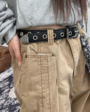 Raviel Check Damage Cotton Pants