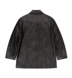 FAUX LEATHER CARCOAT