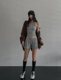 Rio High Neck Button Suede Jacket
