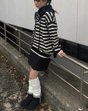 Etsu suede ribbon mini skirt