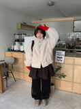 Benday banding side check color matching brushed jogger pants